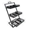 3 Layers Green Metallic Fruit And Vegetable Rack Display Stands With Label thumbnail-1