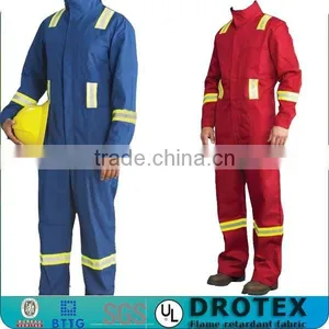 Fireman Suit Coveralls With Reflective Tape NFPA2112 FR Striped Coverall thumbnail-1