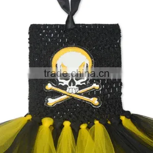 Wholesale Baby Girls Skull Tutu Dress, Kids Halloween Costumes M5091205 thumbnail-2