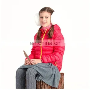 Winter Comfortable 20D Nylon Ultralight Kid Down Jacket With Hood thumbnail-3