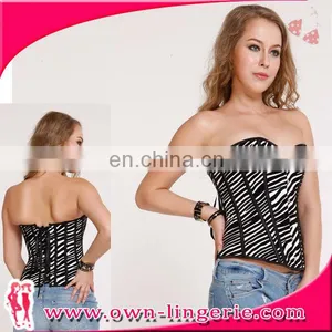Mature Woman Steel Boned Black Underbust Back Lacing Waist Slimming Corse thumbnail-1