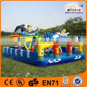 Hot Selling 0.55mm PVC Cheap Amusement Park Inflatable Slide thumbnail-1