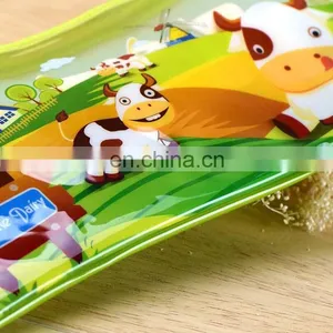 China High Quality Customized Pvc Bag With Zipper Colorful Printing Stationery Plastic Packaging Bag thumbnail-4
