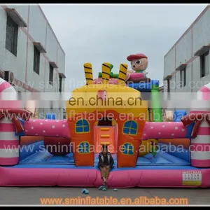 Top Selling Inflatable Combo Funcity Playground ,moonwalk Bouncer Castle for Sale thumbnail-2