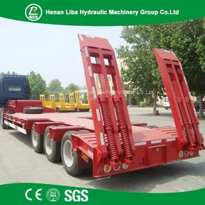 High Quality Lowbed Semi Trailer Used to Transport Large Heavy Equipment Easily thumbnail-2