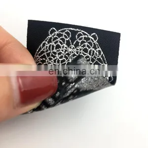 Maker Garment Labels Fabric Labels Silver Metallic Woven Label thumbnail-1
