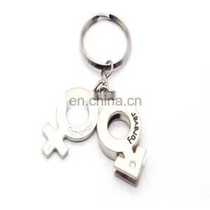 Lovely Custom Shaped Metal Keychain for Lovers thumbnail-6