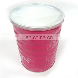 Large Round Tin Patted Bottom Can thumbnail-1