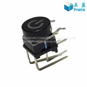 PCB Mount LED Illuminated Right Angle Tact Button Switch thumbnail-3