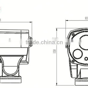IP66 Waterproof Bullet Ptz ip Camera Camera, Adjust for Pan/Tilt/Zoom,p2p ip Camera thumbnail-4