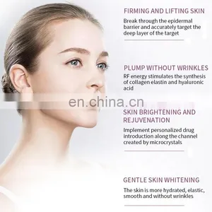 Gold RF Fractional Microneedle Machine Wrinkle Stretch Mark Removal Instrument Skin Tightening Whitening Beauty Device thumbnail-2