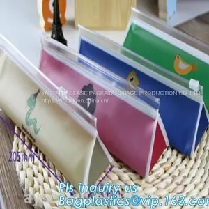 Organizer Zipper Bag Folder Office Stationery Bag, Zipper Stationery Envelope PP File Bag, Document File Bag thumbnail-1