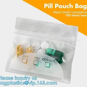 Medicine Bags, Ziplock Accessory Bags, Pill Baggies, Supplements Organizer, Medication Pouch, Vitamin Storage thumbnail-1