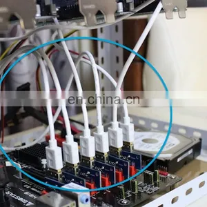 VER009S PCI-E 1X to 16X LER Riser Card VER 009S 009s Card Extender PCI Express Adapter USB 3.0 Cable Power VER009S Plus Riser thumbnail-2
