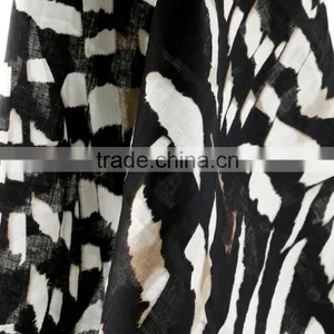 21*21 Printed Linen Fabric,women's Fashion Dress Fabric,100% Linen Fabric thumbnail-6