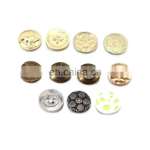 Custom Logo Color Small Delicate Metal Snap Button Press Stud Button For Purses Wallets Garments thumbnail-2