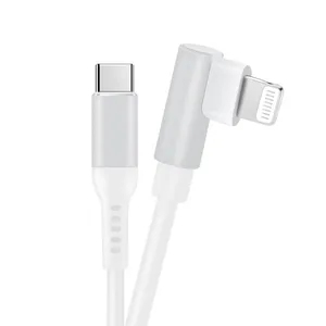 Right Angle MFi USB-C to Lightning Gaming Cable 90 Degree 18W PD Charging Data Cable for IPhone 11/12 thumbnail-5