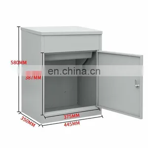Metal Modern Waterproof Wall Mounted Apartment Building Storing Letters Mailboxes With Post thumbnail-5