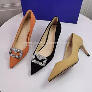 Simple Style Custom Lady Shoes Casual Office High Heels thumbnail-1