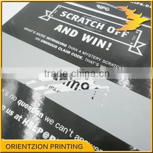 Custom Scratch Off Paper Lottery Ticket Printing, Lottery Card Printing. thumbnail-2