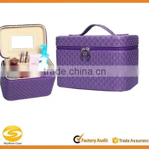 Custom Leather Cosmetic Box Packaging,cosmetic Gift Box,beauty Makeup Vanity Case,cosmetic Beauty Box thumbnail-1