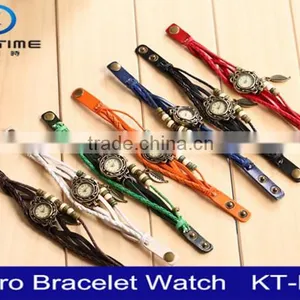Fashion Ladies Watch Leather Leaf Bangle thumbnail-4