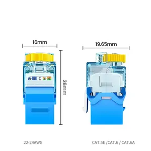 UTP Ethernet RJ45 Keystone Modular for Patch Panel and Wall Plate thumbnail-2