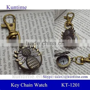 Thin Pocket Watch With Retro Metal Bronzed Chain Spider Pocket Watch thumbnail-1
