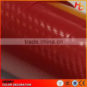 New Product Red Color Self Adhesive 3D Carbon Fiber Car Vinyl Film thumbnail-6