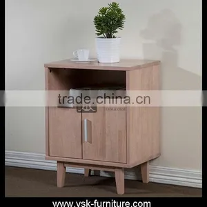NI-139 Birch Wood Bedside Nighstand Coffee Table thumbnail-1