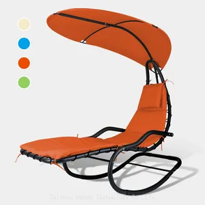 Indoor/Outdoor Orange Color Sun Lounger Hammock Rocking Chair Leisure Swing Hanging Chair thumbnail-1