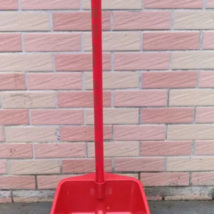 Plastic Dustpan Sets With Broom and Plastic Toilet Brush Manufacturer With Wood Handle Foldable Style thumbnail-2