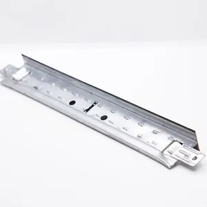 Galvanized Steel Profiles White Flat Ceiling Tee Bar Grid for Mineral Fiber Ceiling Tile thumbnail-2