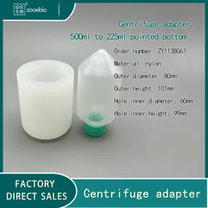 Centrifuge Adapter 500ml to 50ml 15ml 10ml 5ml Sleeve, 4x500ml Horizontal Rotor Converter thumbnail-5