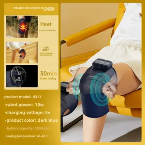 Wholesale Intelligent Knee Massager Manufacturer | 5000mAh Battery & Silver Ion Fabric thumbnail-3