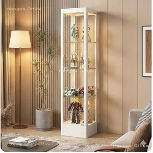 3C Tempered Glass Award Display Case Model B-400 | Safe Rounded Corners | for School Lobby thumbnail-3