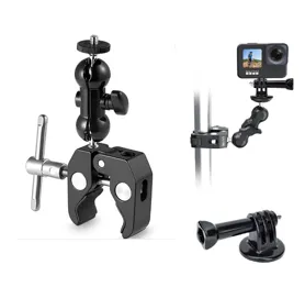 Super Clamp 360° Ball Head Magic Arm With Action Camera Adapter thumbnail-1