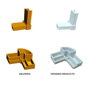 High Quality AHU HVAC Nylon Corner Connector Joint For Aluminum Profile Air Handling Unit Frame Components thumbnail-2