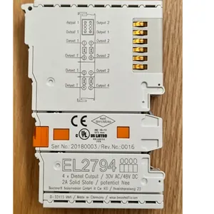 BECKHOFF EL2794 EtherCAT 4 Channel Solid State Relay Output Module 2A MOSFET Digital Output Terminal thumbnail-5