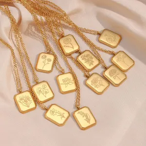 Wholesale Stainless Steel Necklace Set Mixed Lengths 16-22 Inch 5pcs Bulk Polished Finish Low MOQ thumbnail-1