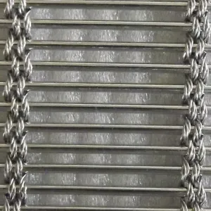 Deep-textured Stainless Steel Woven Mesh, Suitable for Elevator Car Walls, Luxury Decorative Panels, and Reception Areas thumbnail-2