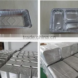 Aluminium Foil Square Food Containers , Convenient Food Carry-out Container thumbnail-4