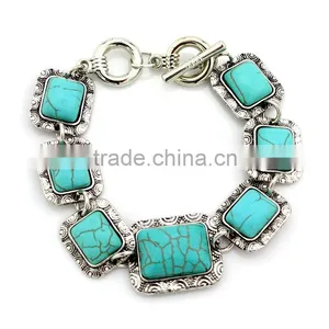 2015 YiWu New Products European and American Fashion Turquoise Bracelet thumbnail-1