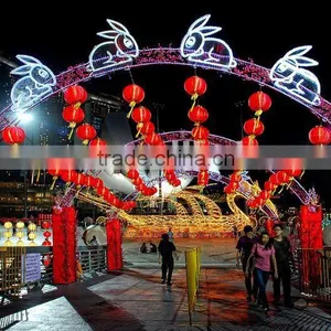 Chinese Style Square Street Arches Light Christmas Decoration thumbnail-1
