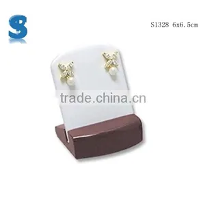 High Glossy Lacquer Fashion Hanging Wooden Jewelry Earring Drop Display Stand S1328 thumbnail-1