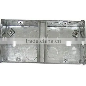 Metal Box(BS Standard / 1gang + 1gang)(metal Outlet Box) thumbnail-1
