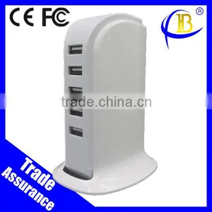 US UK Plug 2.1a Multi Port Micro 5 Port Usb Portable Charger Quality Choice thumbnail-1