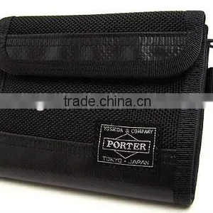 2016 Best Sale Promotional Good Price Polyster Custom Hook and Loop Bifold Male Wallet Wholesale thumbnail-1