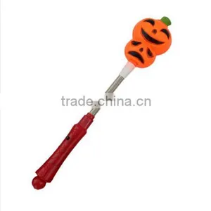 New Arrival Funny Product Halloween Pumpkins Flash Led Stick Springs Glow Sticks thumbnail-1