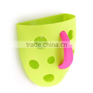 Wall-mounted Kids Bath Toy Storage Shelf for Bath Shower Room thumbnail-1
